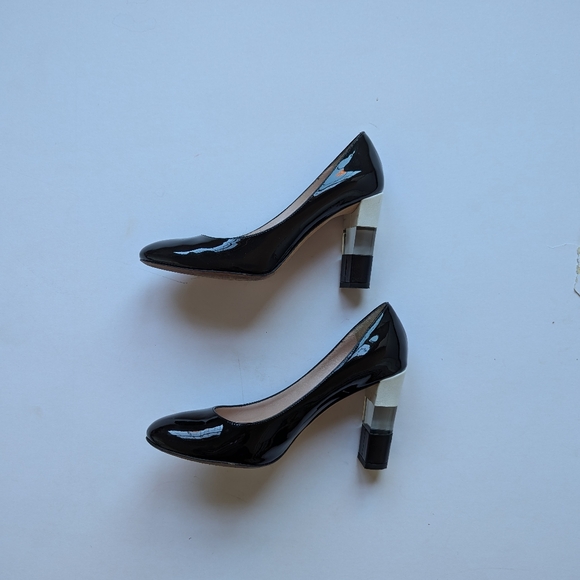 Kate Spade Black Patent Leather Heels 6.5 - Picture 1 of 5